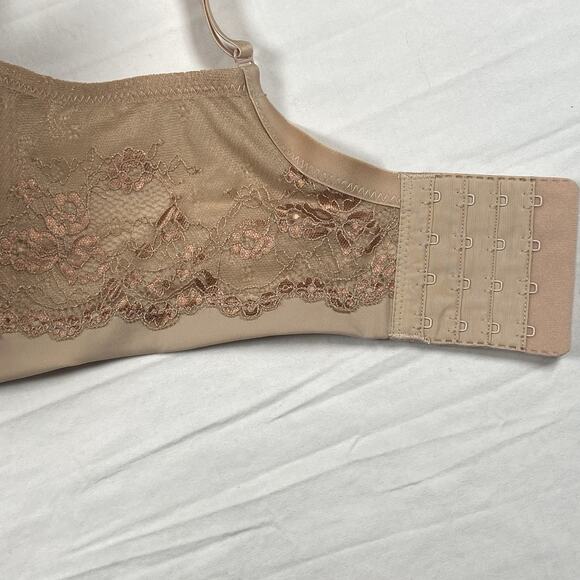 Leading Lady Brigitte Size 42DD Full Coverage Lace Underwire Bra 5214 Nude NWOT - Picture 2 of 4